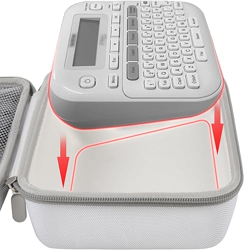 Miniatura 3 de GWCASE Funda compatible con Brother P-Touch PTD220 210 - Etiquetadora diaria para el hogar, oficina, organizador de transporte para cintas de