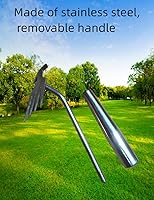 Vista 3 de Nebulix Herramienta de deshierbe, herramientas de jardín, extractor de malezas, herramienta de extracción de malezas, mango desmontable de acero