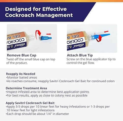 Miniatura 5 de Cebo de gel para cucarachas para interiores y exteriores repelentes de cucarachas para cucarachas alemanas, cucarachas pequeñas - Disuasorio de