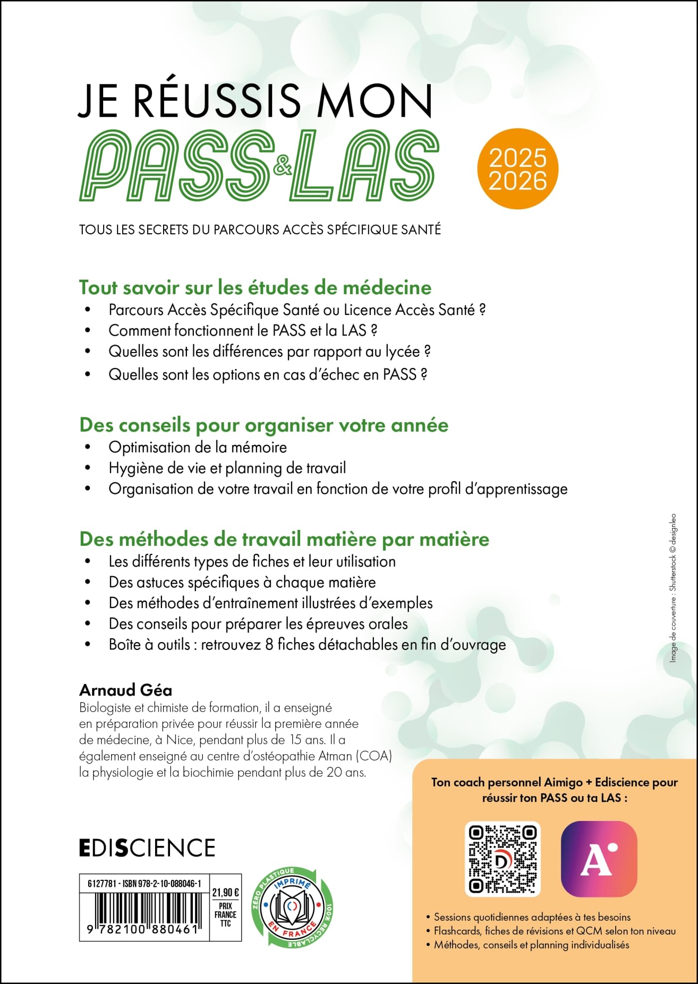 Je réussis mon PASS & LAS 2025-2026: Tous les secrets du Parcours Accès Spécifique Santé