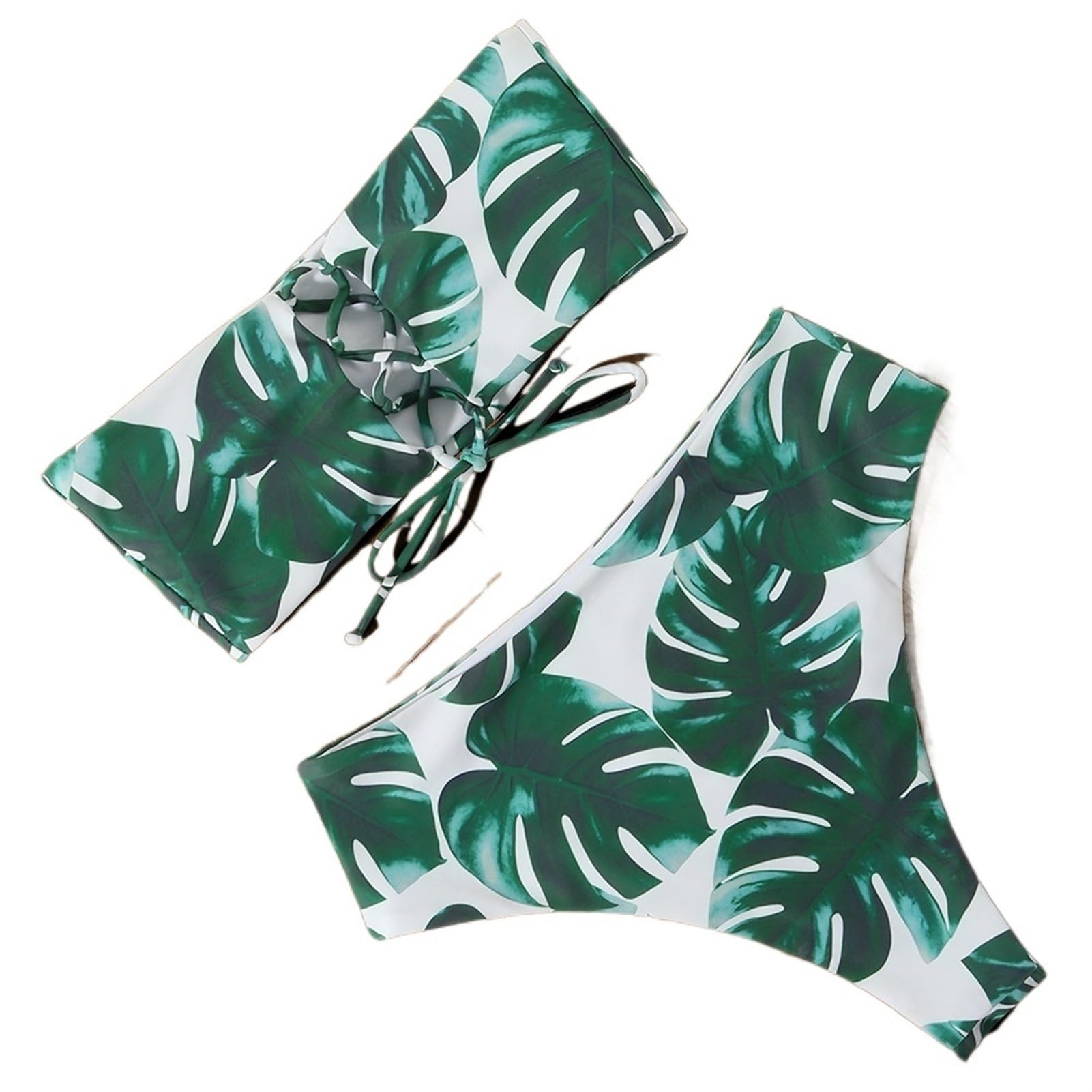 Bikini Sexy da Donna Costume da Bagno A Vita Alta Push Up Beachwear Costumi da Bagno Costumi da Bagno Bikini A Fascia Brasiliano Donna (Color : B4508WH, Size : M)