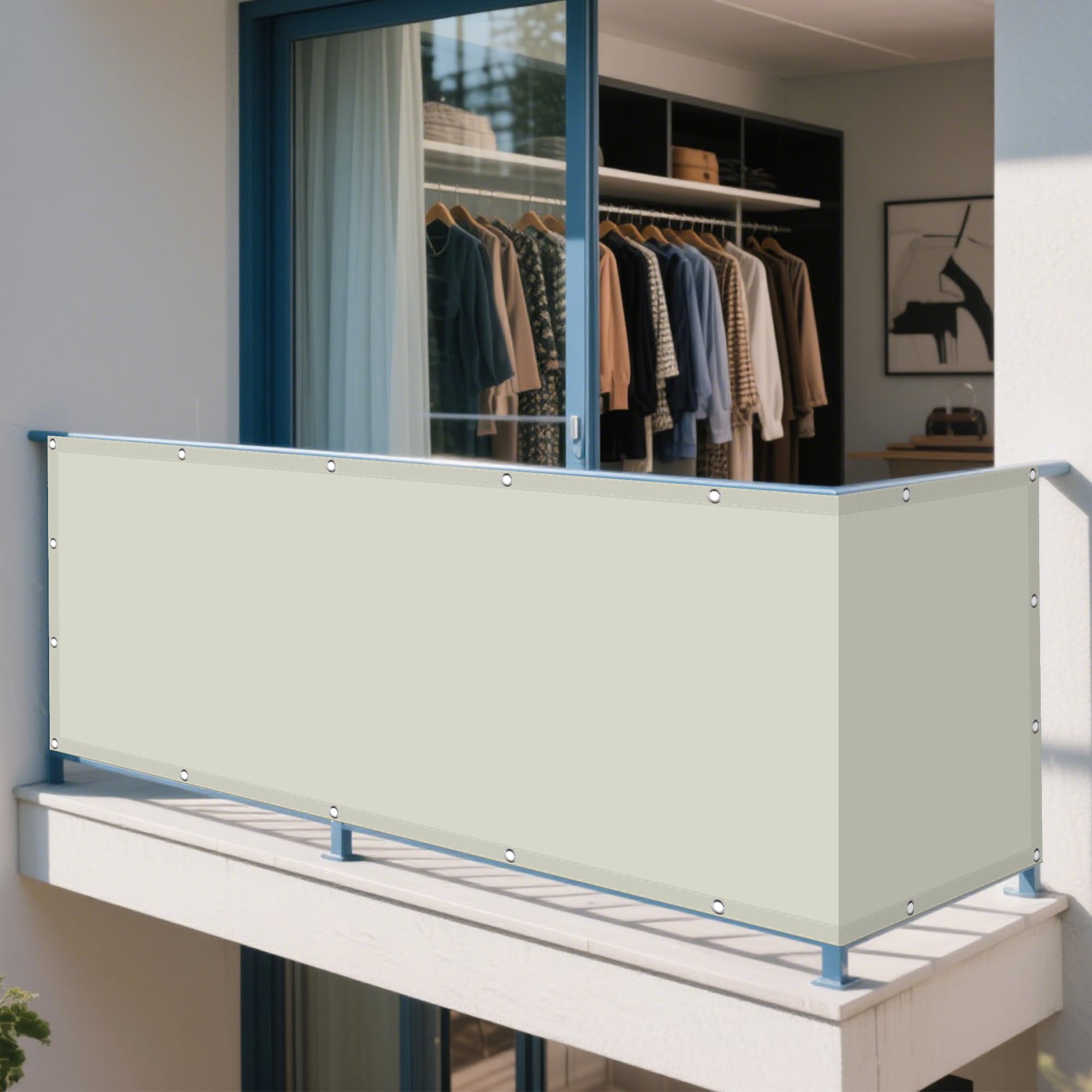 Voile d'ombrage étanche 7x10m en toile imperméable pour grand jardin et terrasse patio
