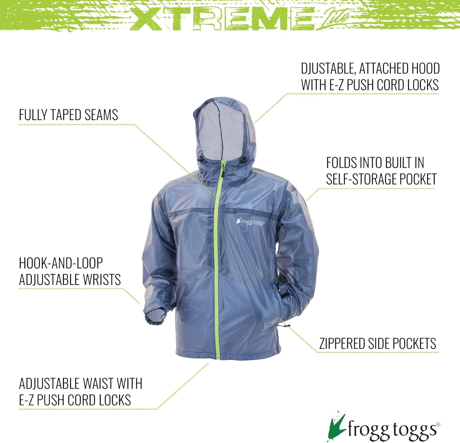 Packable breathable rain jacket Clearance