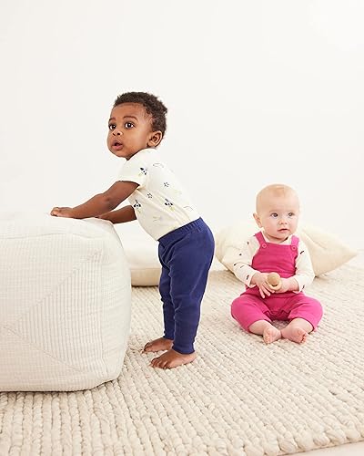 Miniatura 5 de Moon and Back by Hanna Andersson Unisex Babies' Organic Cotton Jogger Pants, Pack of 3