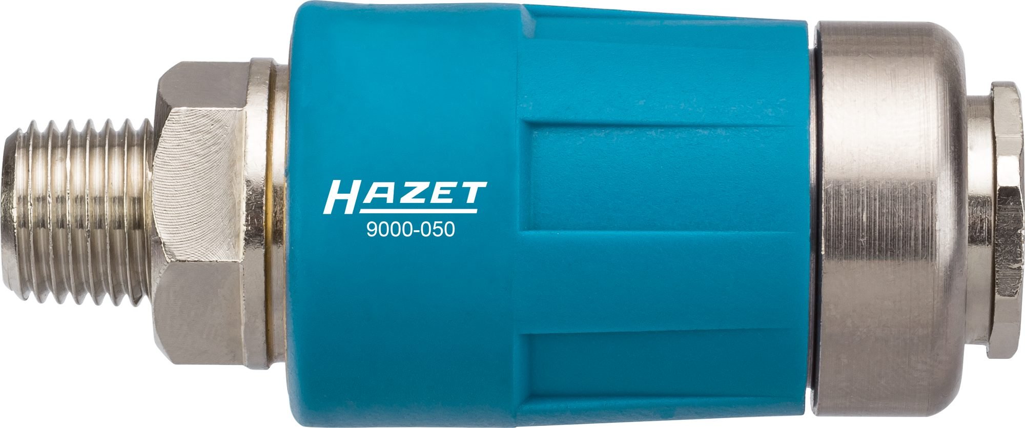 Hazet Sicherheitskupplung (passend für alle Luftanschlussnippel, sichere Trennung der Verbindung, 1/4 Zoll (12,91 mm) Außengewinde) 9000-050