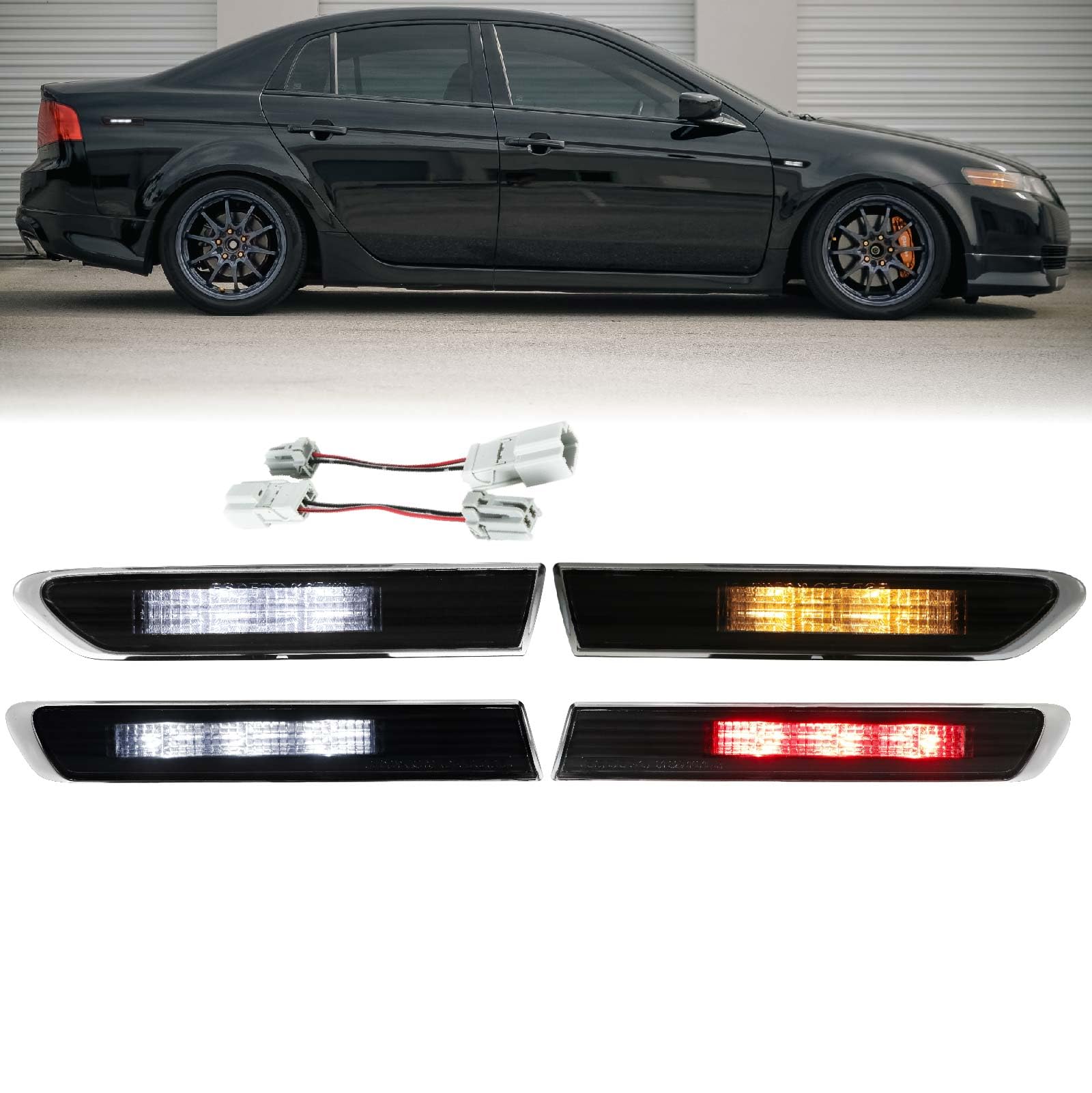 Amazon.com: USR 04-08 TL TYPE S MODEL SideMarker Lights - Smoke