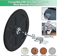 Vista 4 de RELIANCER Espejo de seguridad convexo de 18" Espejo de seguridad curvado Espejo de tráfico ajustable Espejo de esquina de seguridad Espejo de punto