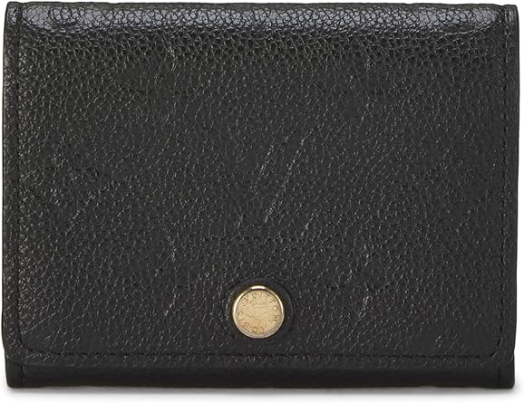 Pre-loved Black Monogram Empreinte Cartes de Visite, Black
