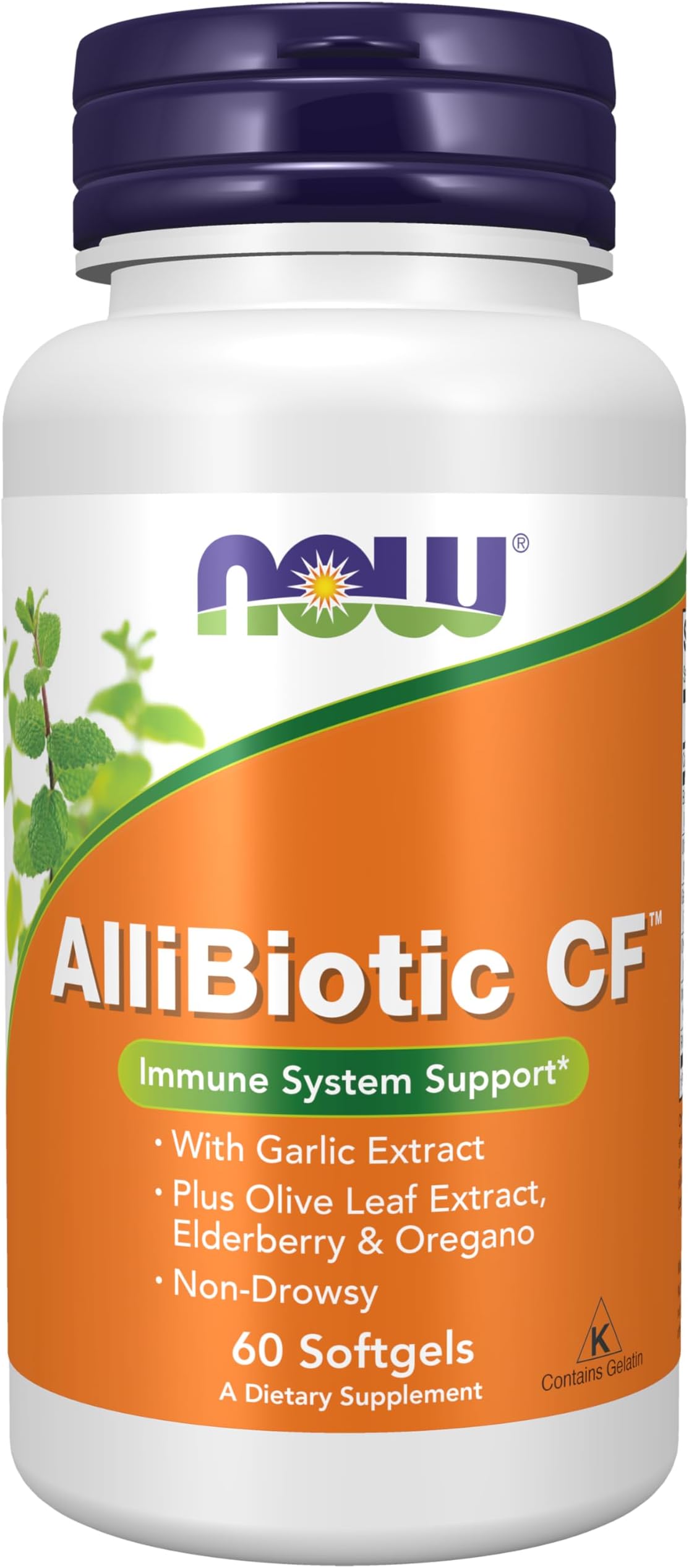 NOW Foods Allibiotic, 60 Softgels