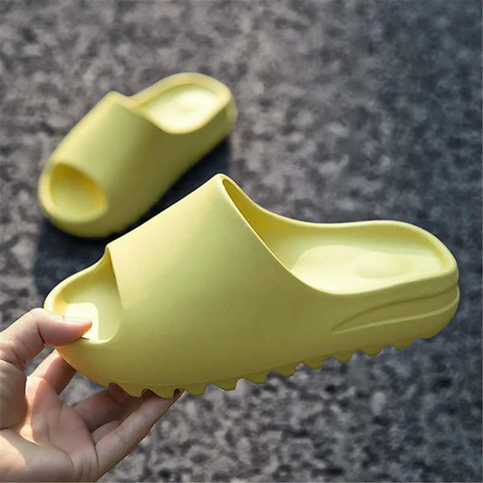Claquette Hommes Pantoufles D'été Soft Bottom Indoor Home Platform Sandals Chaussures De Plage Couple Diapositives Non Glissantes-wt-44-45 (fit 43-44)