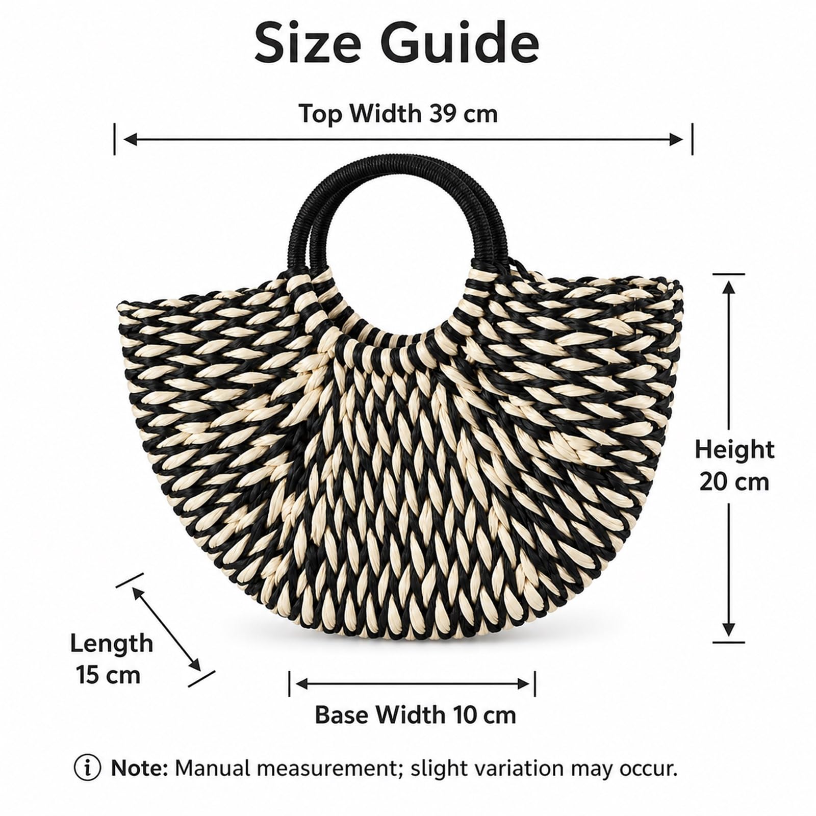 Sac De Plages en Paille,Panier De Plages en Osier,Panier De Plages en Paille,Sac Cabas en Paille,Sac De Shopping Tressé,Sac De Plages en Paille pour Femme Grande Capacité