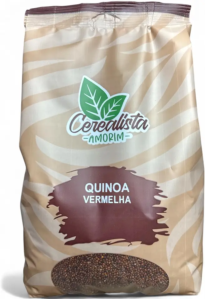 Quinoa Vermelha Peruana Em Grãos 1Kg Cerealista Amorim