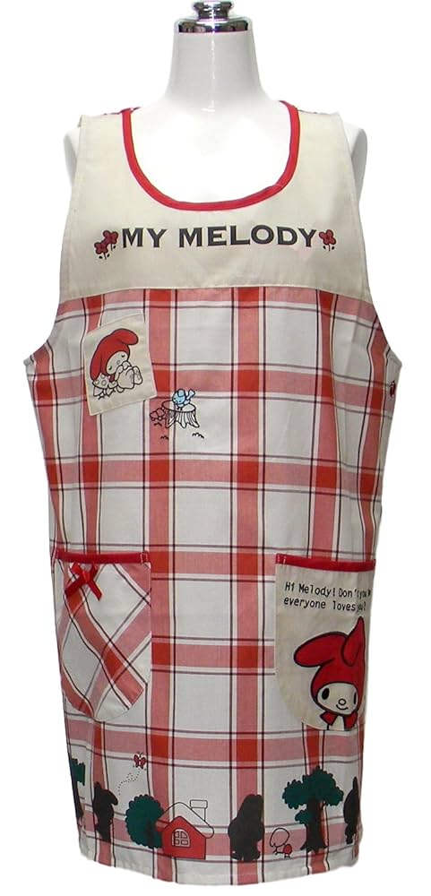 Amazon.co.jp: マイメロディ プリントエプロン サンリオ レッド