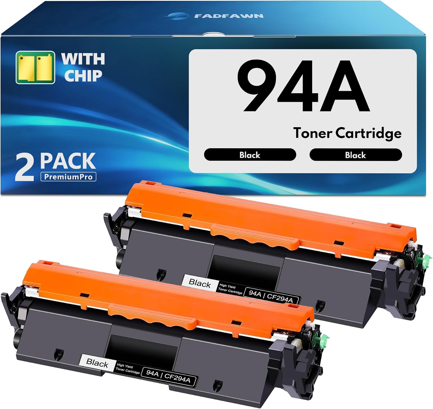 Compatible 94A Toner Cartridge 2-Pack - Replacement for HP 94A CF294A Toner Cartridge Black Work with Pro M118dw, Pro MFP M148dw, M148fdw, M149 Printer