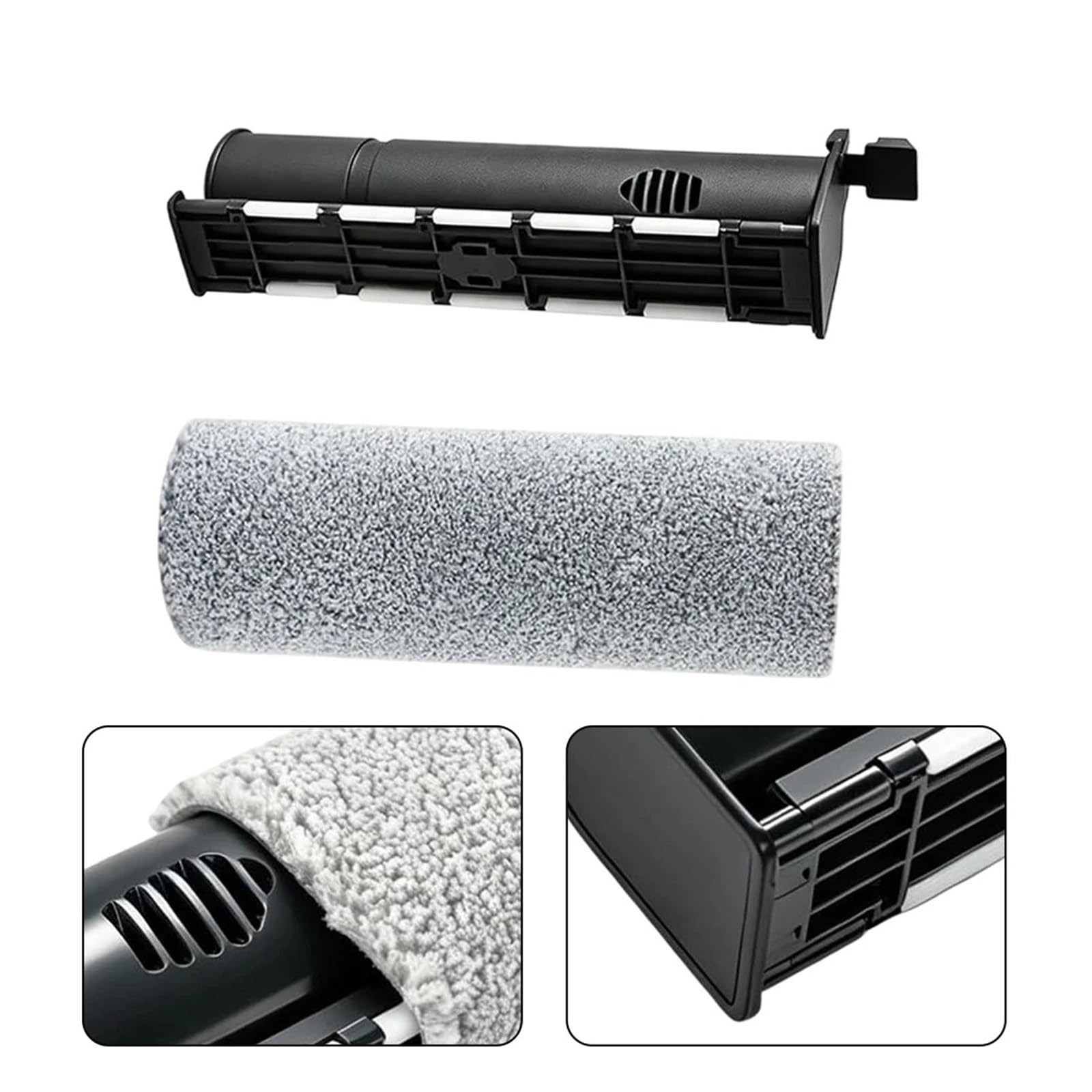 1Set Mop Halter & Roller Mop Tuch Ersatz Zubehör Kit, Kompatibel for UWANT, DX200, luft Staubsauger Reinigung Ersatzteile