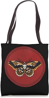 Traditional Tattoo Flash Deathâ€™s Head Moth Tote Bag