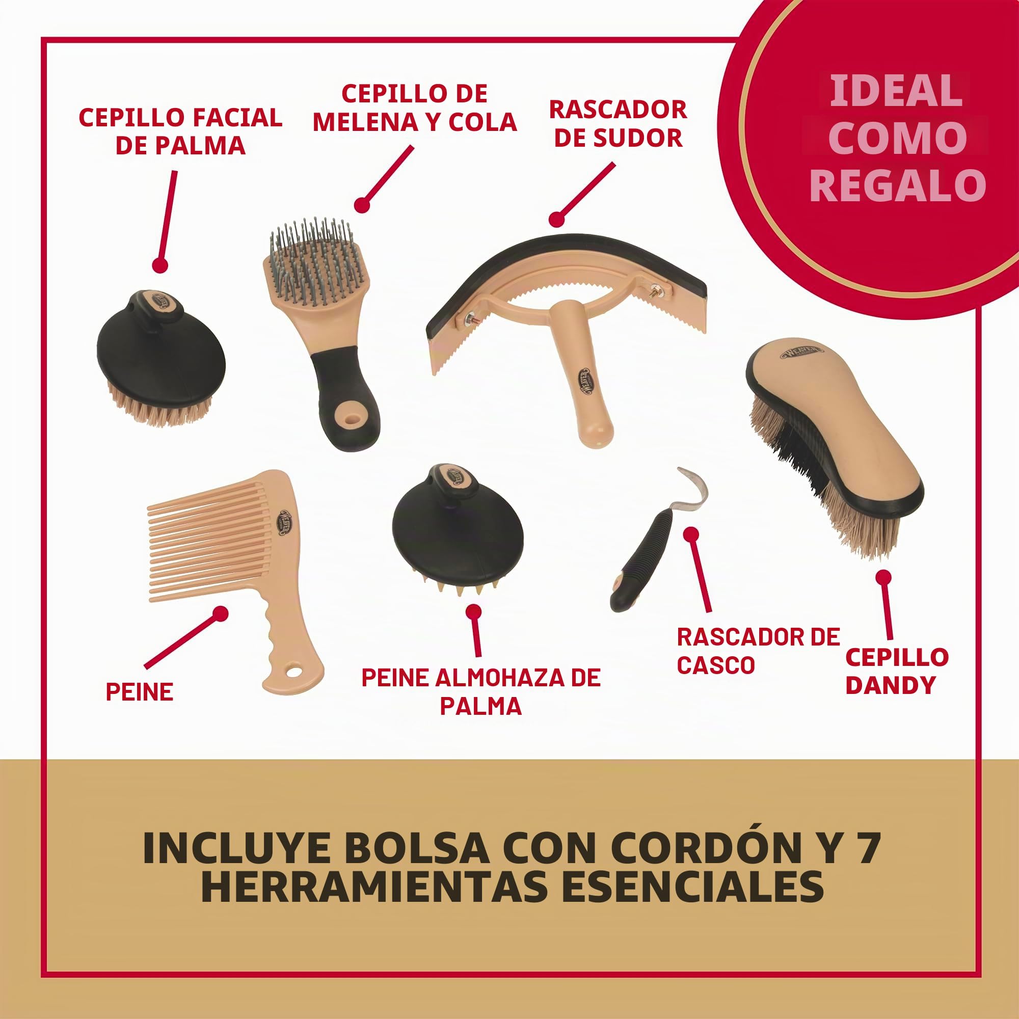 Weaver - Kit de Cuidado de Piel, 65-2055-BK, Black/Beige
