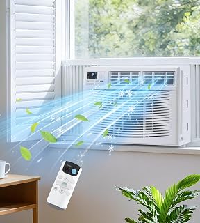 AKIRES Window Air Conditioner, 8,000BTU Air Conditioner Window Unit, Cools up to 350 Sq. Ft, Window AC with Cool, Fan, Dry, Sleep, Energy Saver, and Auto,6 Modes,24H Timer,Easy Install,Home,Office - Amazon product rated Grade A
