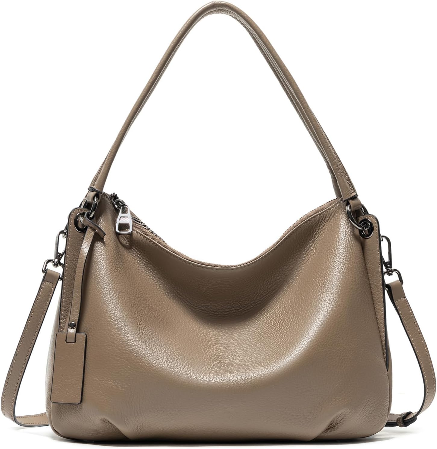 Genuine Leather Handbag Purse for Women Small Crossbody Shoulder Bag Soft Leather Womens Hobo Bag with Detachable Strap | Genuine Leather