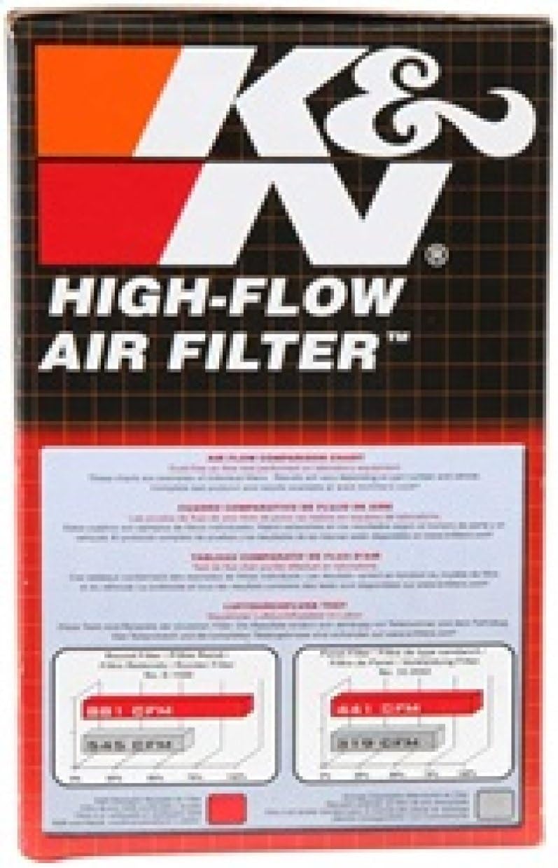 K&N High-Flow Original Lifetime Universal Clamp-On Air Filter: High Performance, Premium, Washable: Flange Diameter: 2.75 In, Filter Height: 6 In, Flange Length: 1 In, Shape: Round Tapered, RU-3120