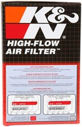 Miniatura 6 de K&N Filtro de aire universal con abrazadera original de alto flujo alto rendimiento, premium, lavable diámetro de brida 2.75 pulgadas, altura del