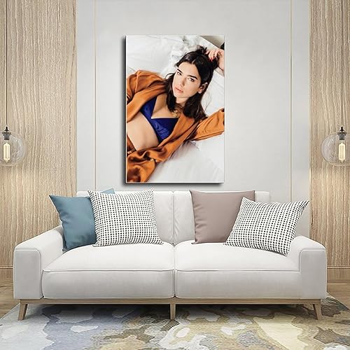 Miniatura 5 de VinAmy Dua Lipa - Póster de lienzo para pared, pintura para sala de estar, dormitorio, estilo sin marco, estilo sin marco, 24 x 36 pulgadas (23.6 x