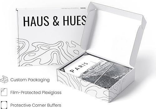 Miniatura 4 de HAUS AND HUES Arte de pared de París en blanco y negro, póster de París, decoración de París para dormitorio, arte de pared de la Torre Eiffel en