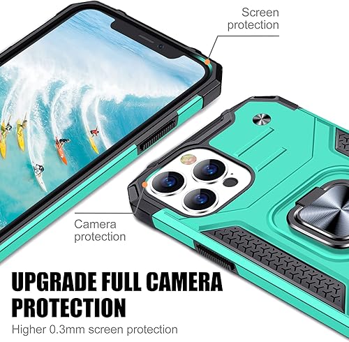 Miniatura 6 de JAME Funda para iPhone 11 Pro Max con protectores de pantalla, 2 unidades, protección contra caídas de grado militar, a prueba de golpes, funda
