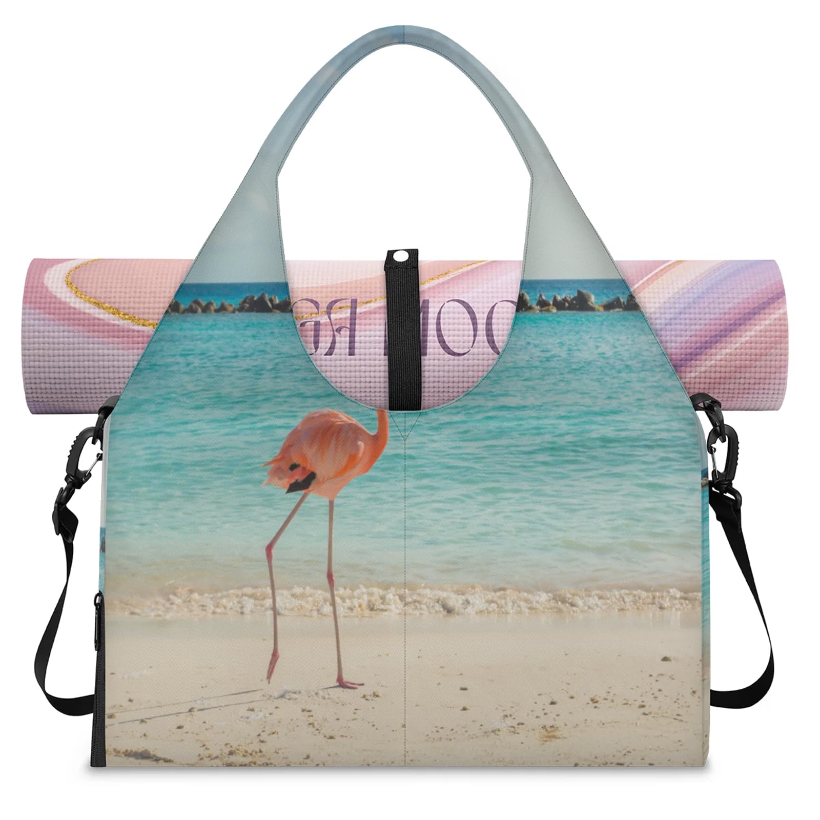 Bolsa de viaje para gimnasio Sea Beach y lona deportiva con zapatero independiente talla L 8