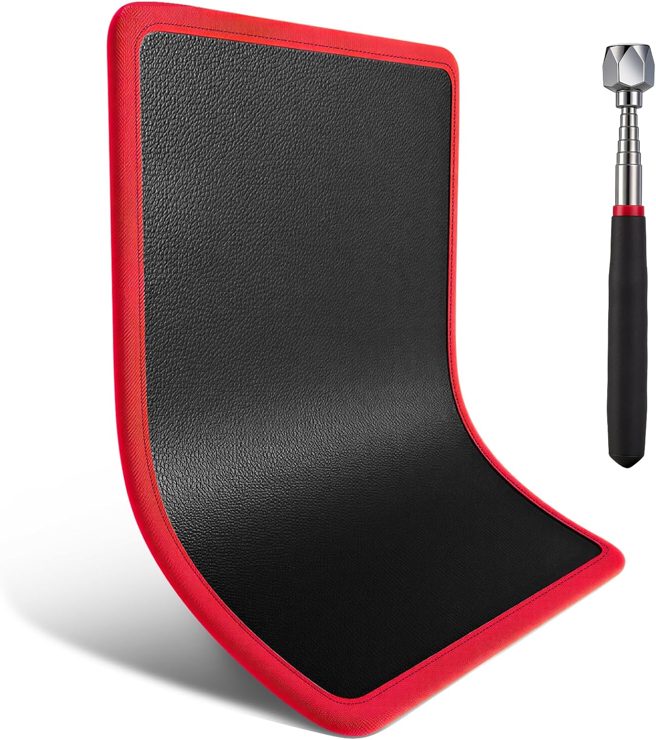 Flexible Magnetic Tool Mat, 12.8" x9.5" Non-Slip Magnetic Tool Organizer & &Telescoping Magnetic Tool, Magnetic Tool Mat for Mechanics, Garage, Workshop & Auto Repair(Blue)