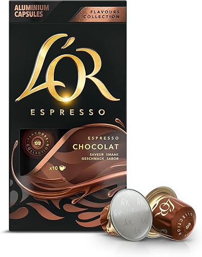L'OR Espresso Café Capsules Chocolat - 10 Capsules Compatibles Nespresso