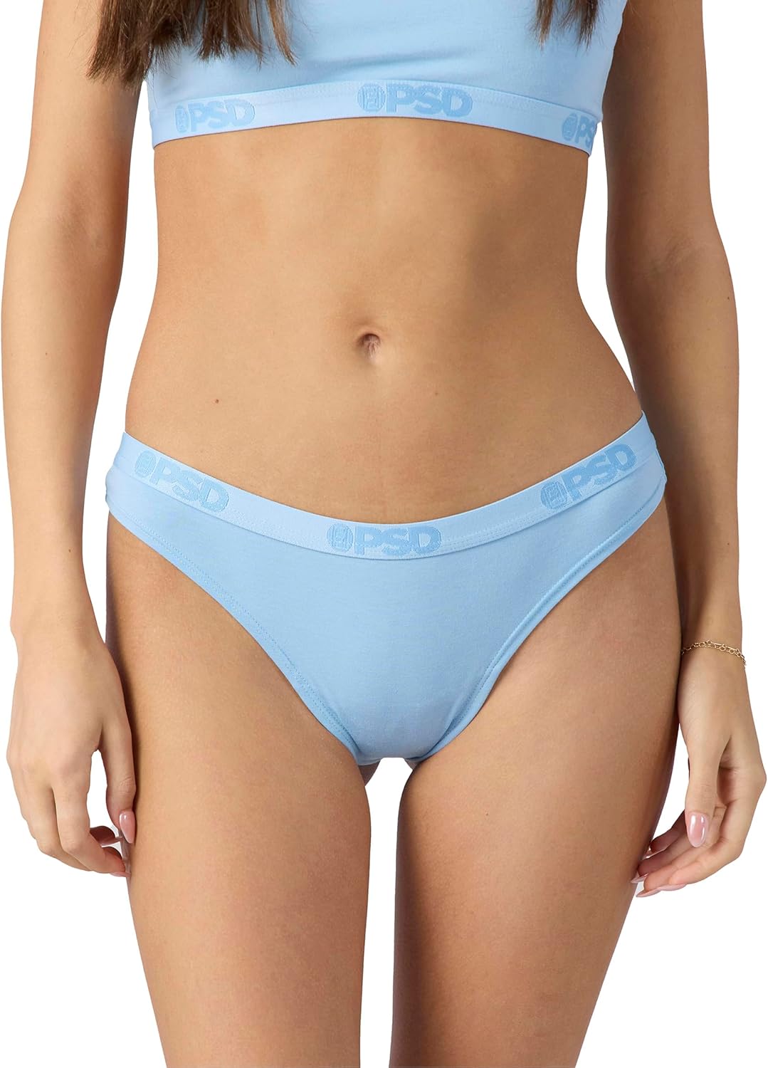 PSD Underwear Womens Thong - Soft Modal Basics Thong Underwear for Women in Packs and Singles, Minimal Coverage Underwear