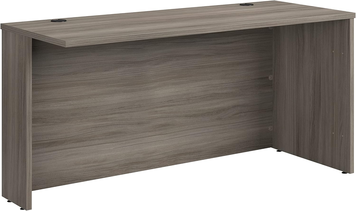 OfficeWorks by Sauder Affirm 60 X 24 Desk Shell/cred/Return, Hudson Elm Finish
