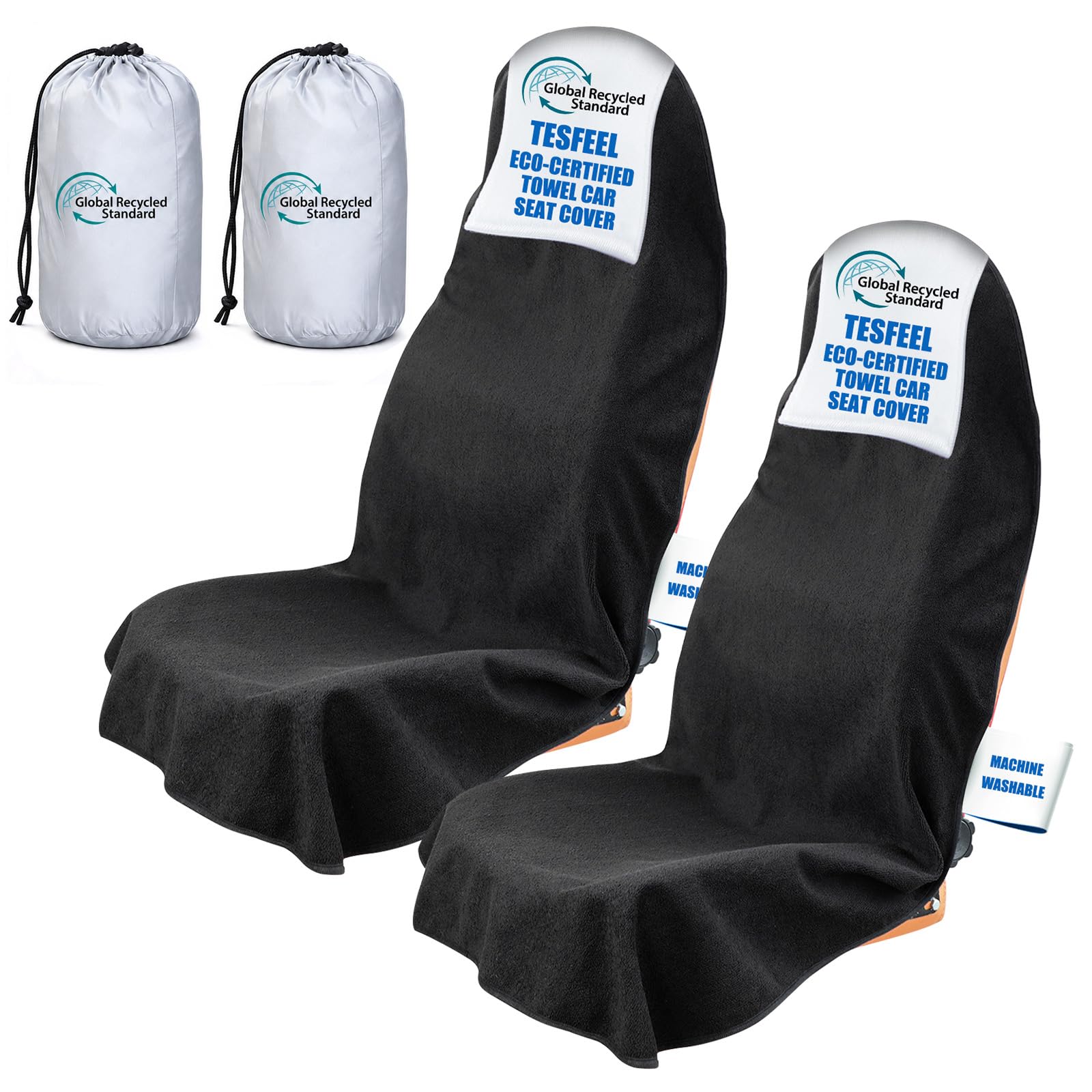 TESFEEL Microfiber Car Seat Cover Towel