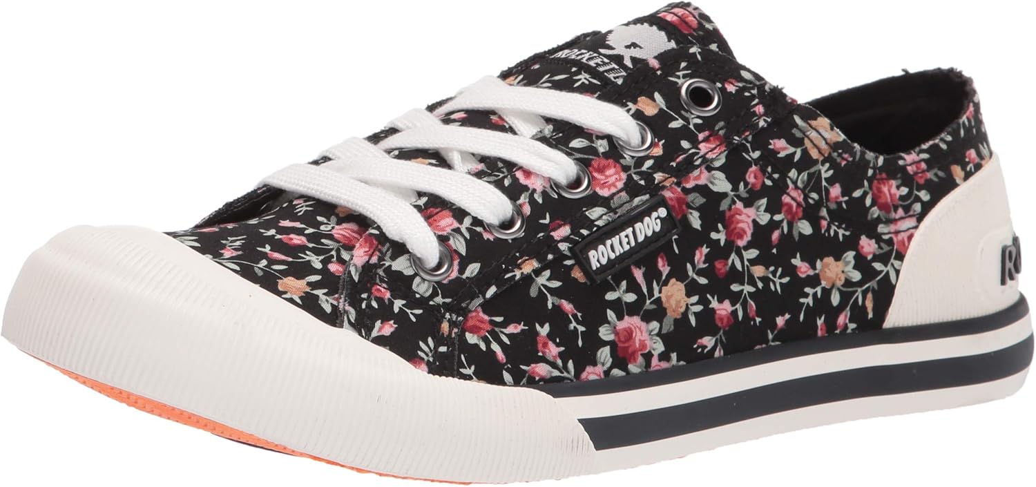 Rocket Dog womens Jazzin Sneaker, Castor Black, 8.5 US