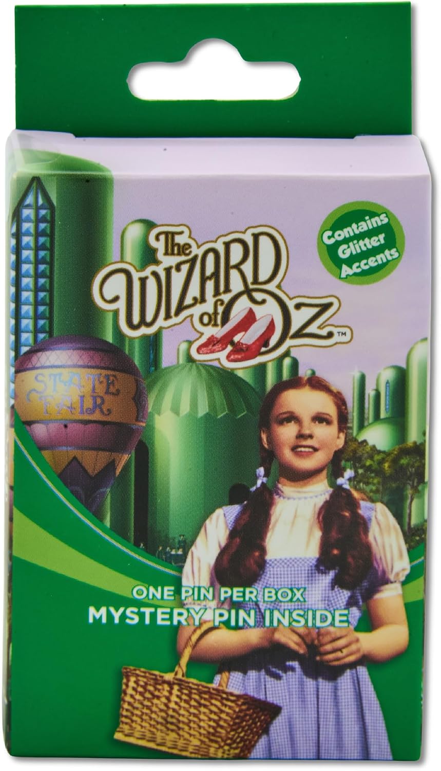 The Wizard of Oz Emerald City Mystery Enamel Pin Blind Box Series, Dorothy, Glinda, Wicked Witch, Tinman, Scarecrow, or Cowardly Lion
