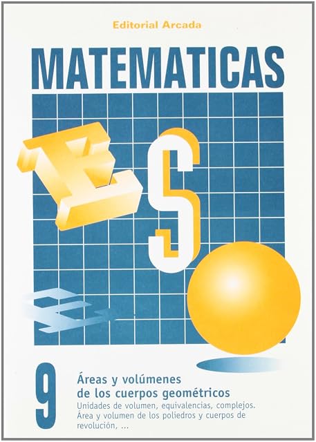 Portada de Cuaderno Matematicas Nº 9 - Areas y Volumenes de Cuerpos Geometricos