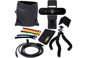Brio Ultra 4K HD Pro Webcam for Professional Video Conferencing and Streaming