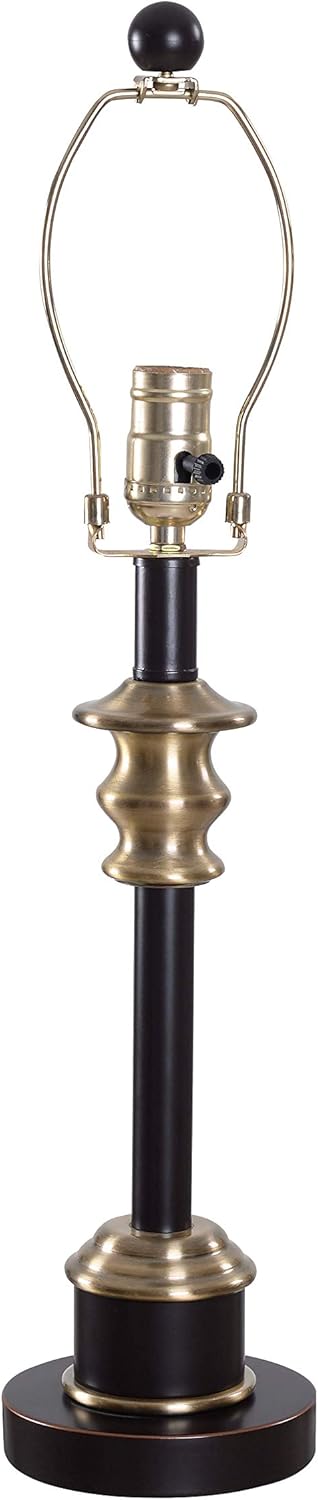 Black Friday Clearance Kenroy Home 33338AB Jenkins Accent Lamp, 12 x 12 x 23 Inch, Oil-Rubbed Bronze and Antique Brass Finish