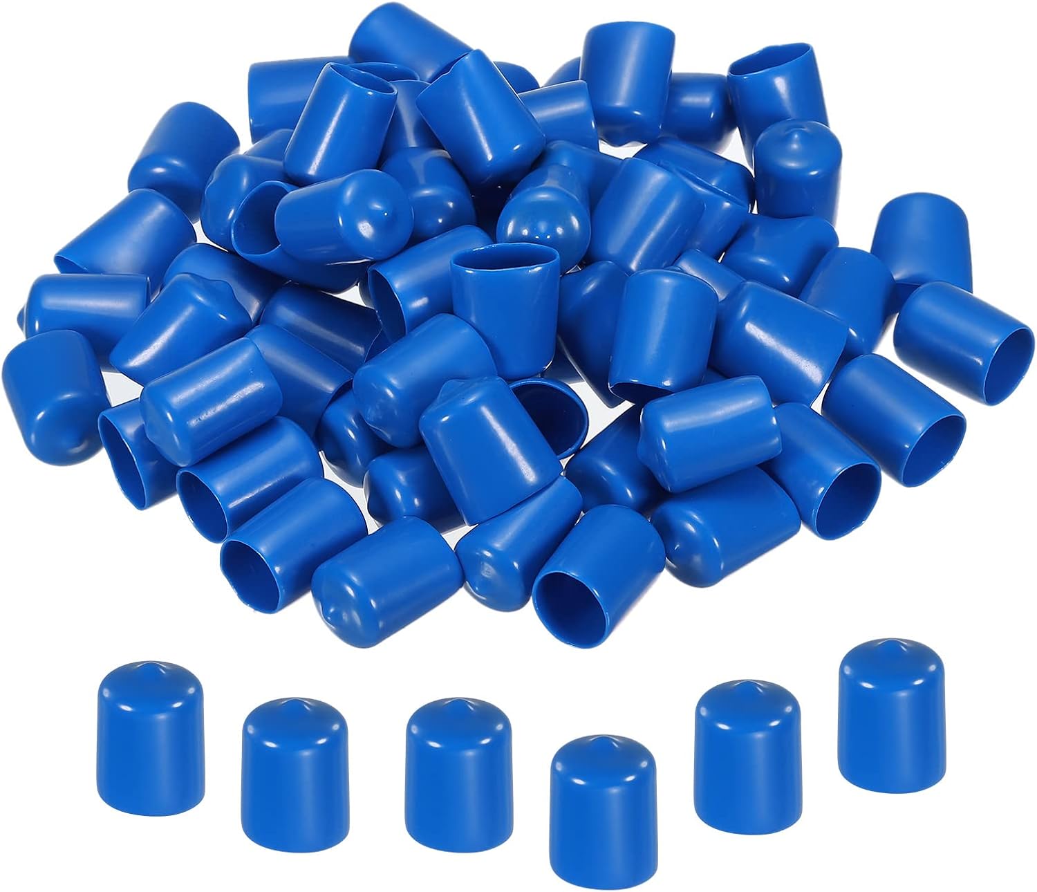 MECCANIXITY 50pcs Rubber End Caps Cover 3/4 Inch Vinyl Screw Thread