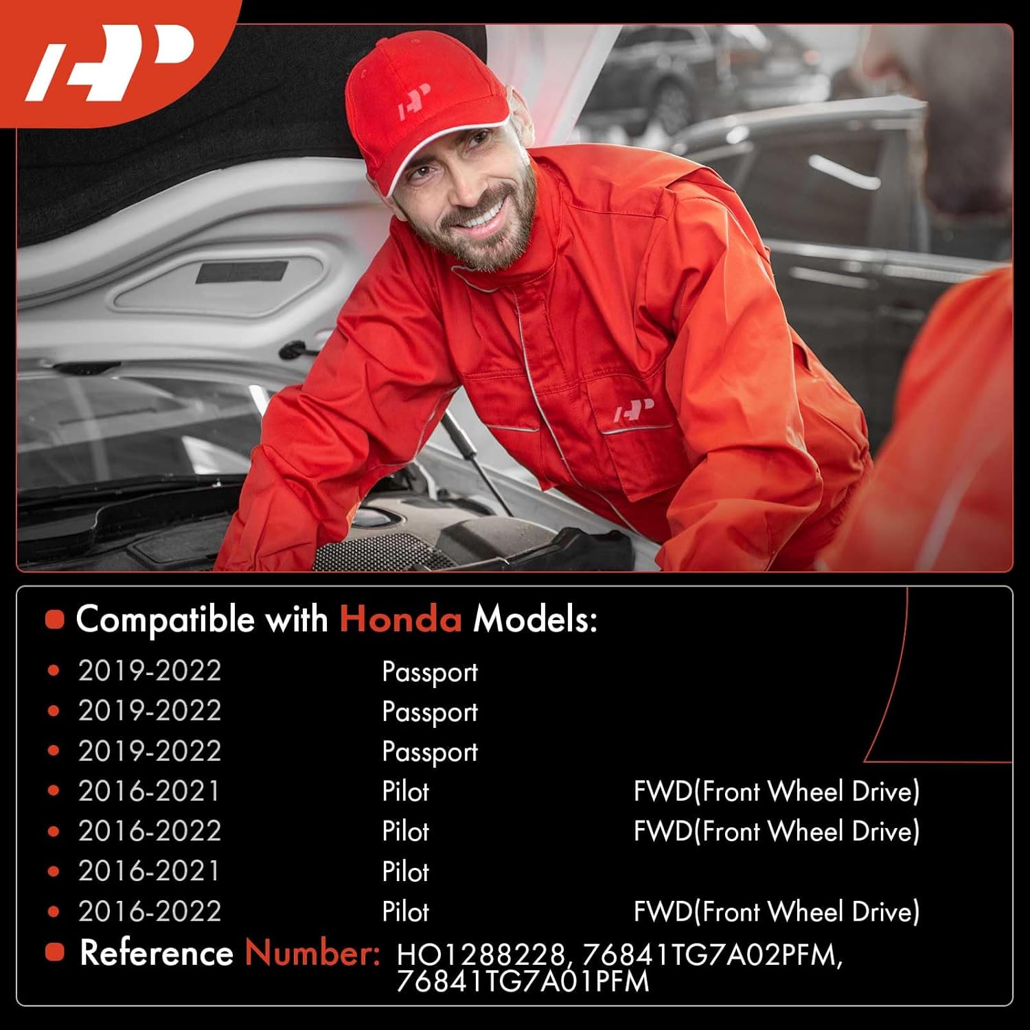 A-Premium Windshield Washer Reservoir Tank Assembly Compatible with Honda Pilot 2016-2022, Passport 2019-2022 - with Cap & Washer Pump & Hose