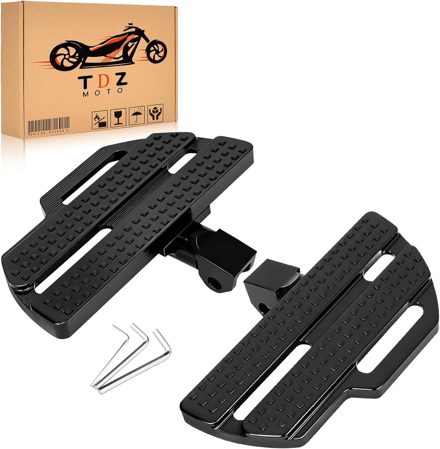 Highway Pegs Adjustable Front Footrests Rider Footboard for Honda Rebel 300 500, CMX300 CMX500 2017-2025