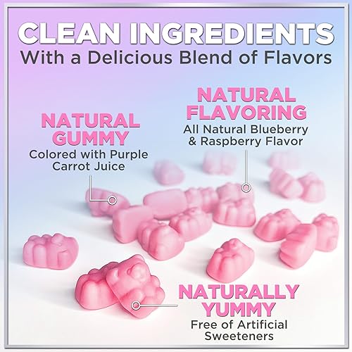 Miniatura 8 de Hello Lovely - Gomitas de vitaminas para el cabello con biotina 5000 mcg de vitaminas E y C que apoyan el crecimiento del cabello vegetariano de