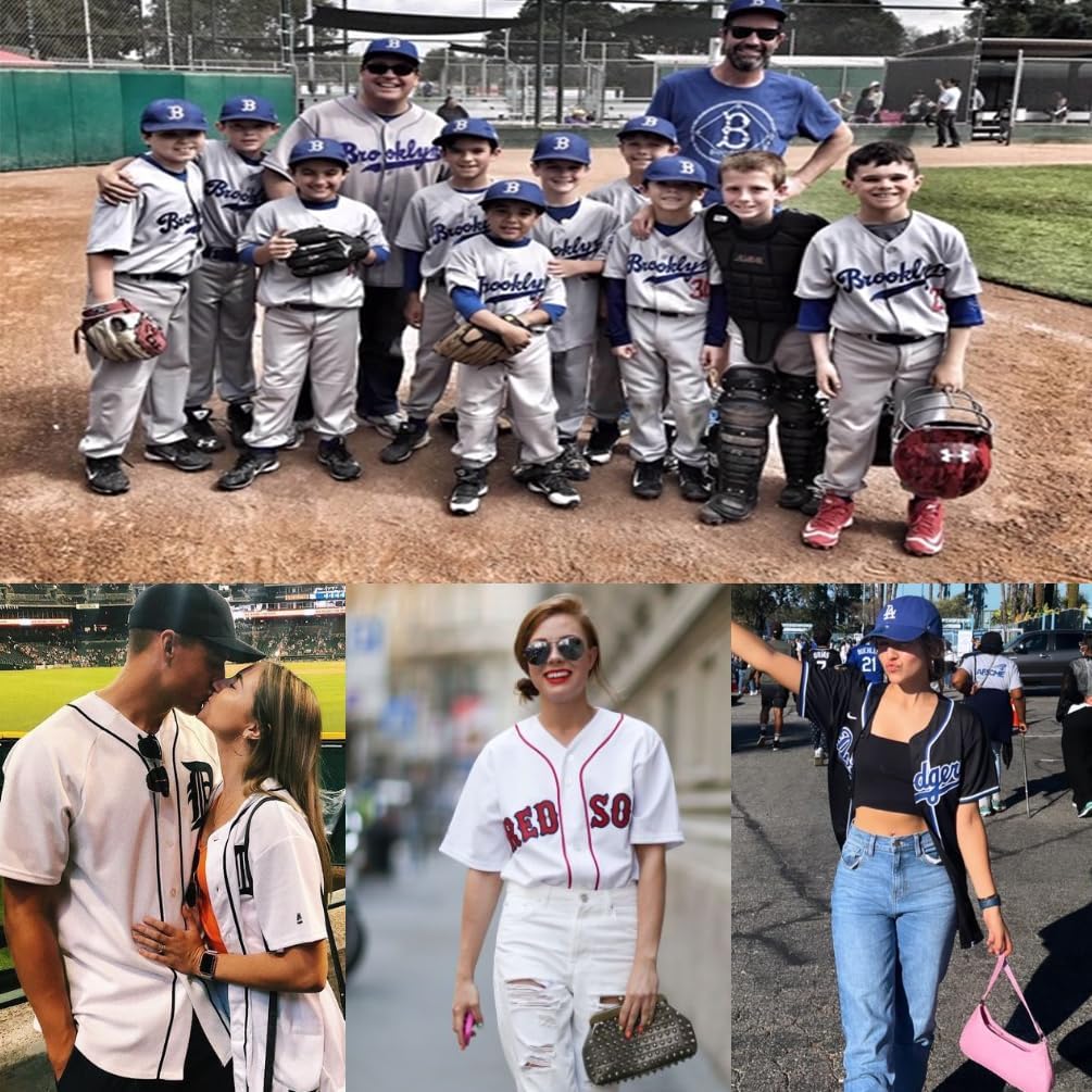 Custom Plain Jersey Baseball Stitched Personalized Sports Team Jersey Uniform Shirts for Men Women Youth