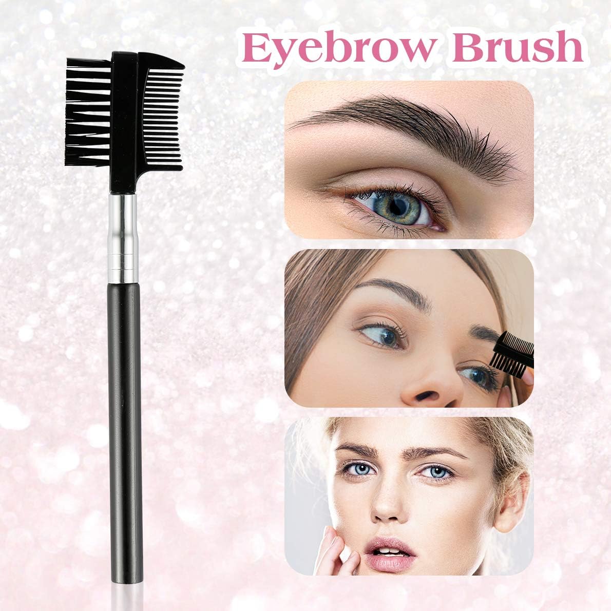 Eyebrow Kit Grooming Scissors Razor Kit 4 In 1 Stainless Steel Set Kit Eyebrow Scissors Eyebrow Brush Tweezers Eyebrow Trim Tool Set