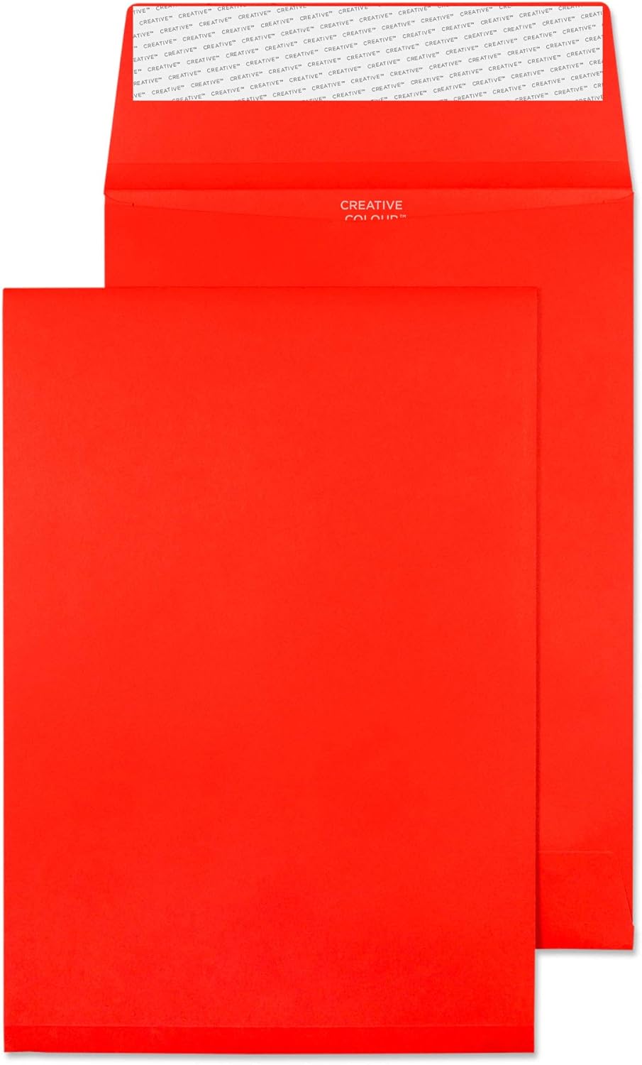 Blake Creative Colour C5 229 x 162 x 25 mm 120 GSM Gusset Pocket Peel & Seal Envelopes (6060) Pillar Box Red - Pack of 125