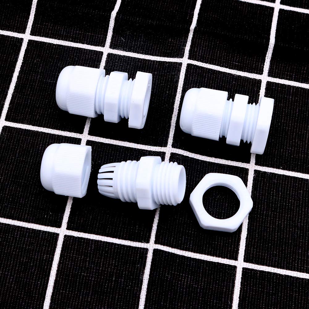 Namvo Lot de 100 presse-étoupes étanches IP68 réglables en nylon M10 x 1,5