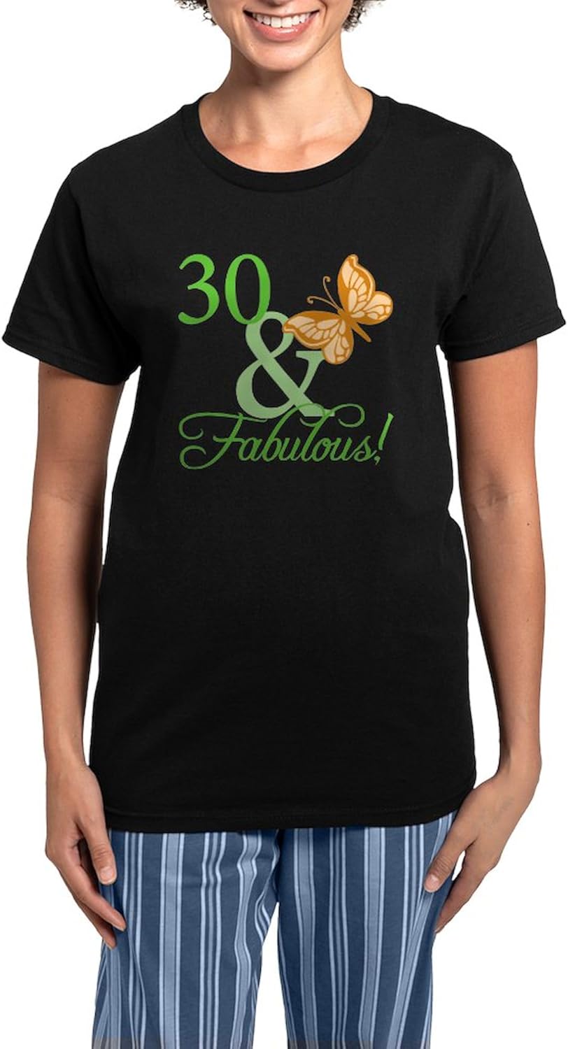CafePress Fabulousii_30 Women's Dark Pajamas Womens Novelty PJ Sleepwear