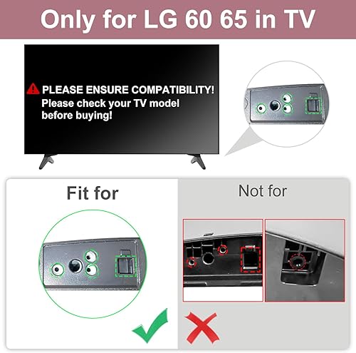 Miniatura 3 de Soporte para patas de TV LG, patas de soporte de TV para LG TV Stand 60UM65UM60UN65UN 65UM6900 65UM6950 65UM7100 65UM7300 65UN7300 65UN6950 65UN6955