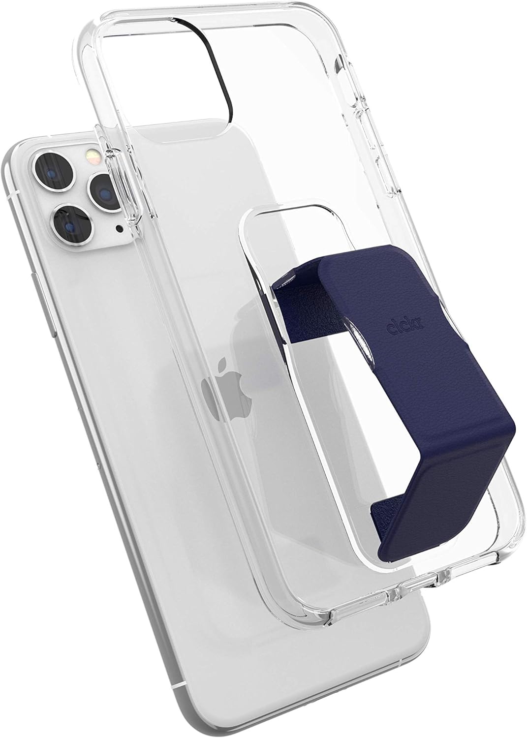 Get Discount 70% Price CLCKR Compatible with iPhone 11 Pro Max Case with Kickstand, Phone Grip and Expanding Stand, Cell Phone Cover with Phone Grip Holder, Smooth Blue
